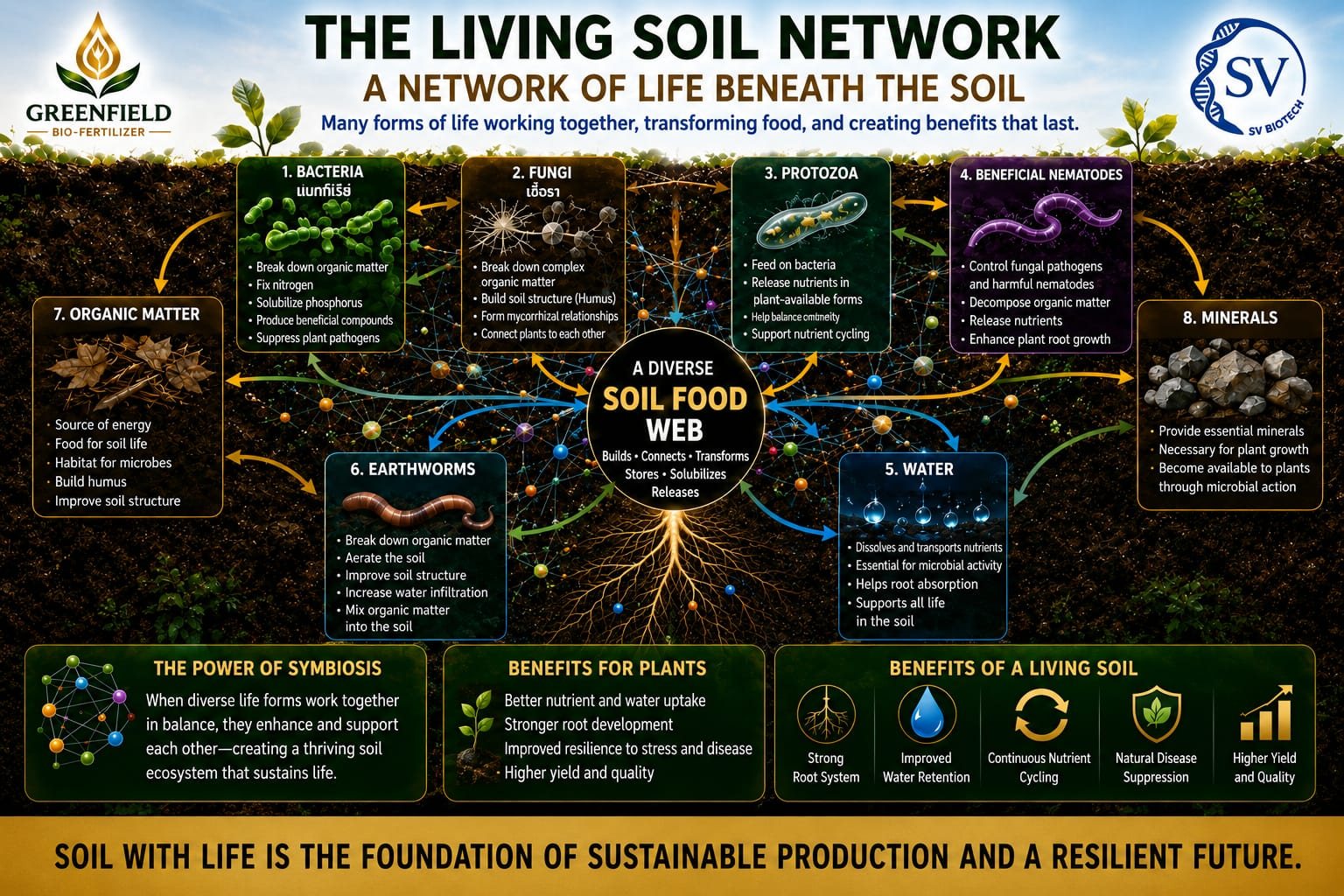 Living soil network