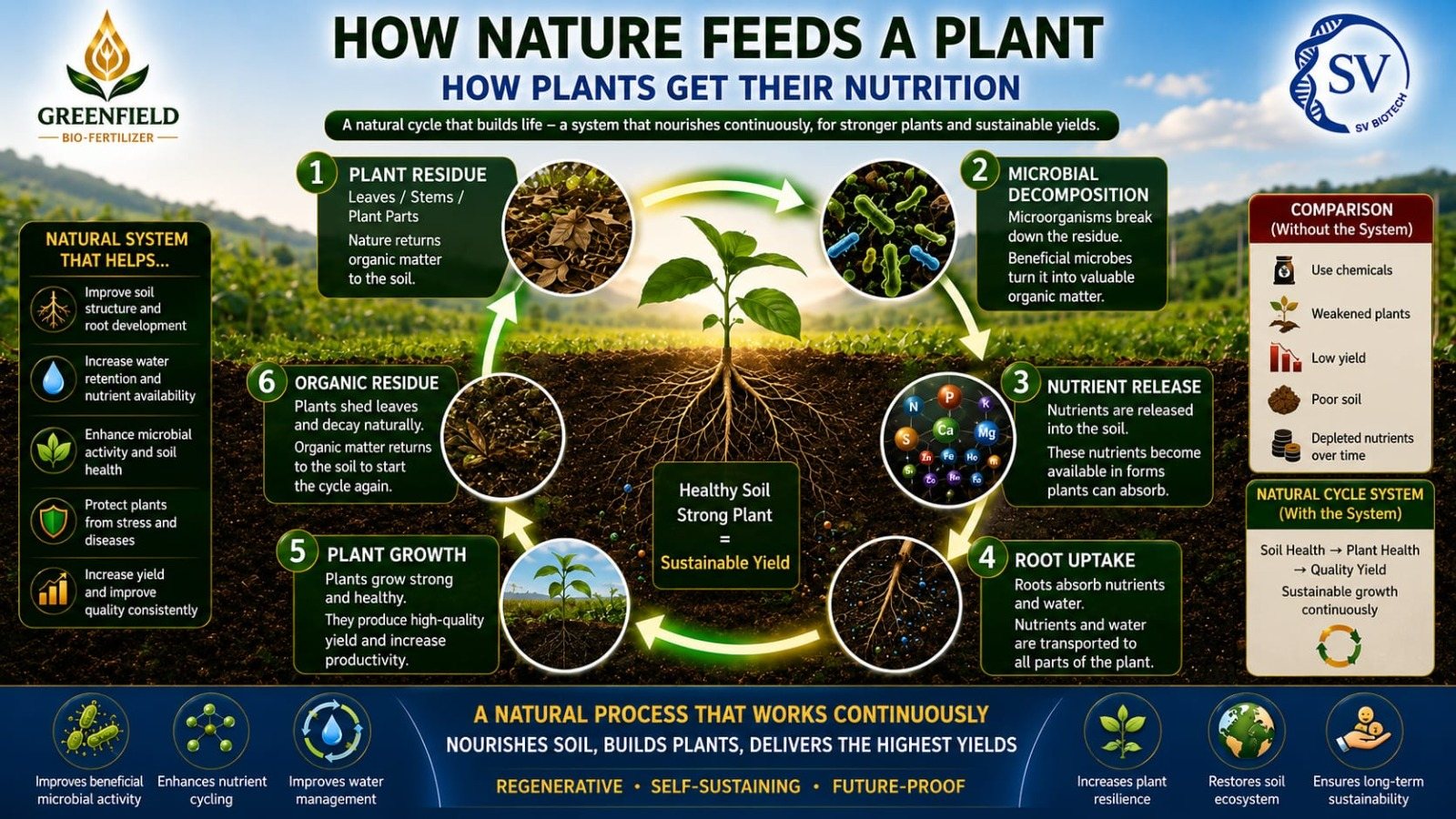 How nature feeds a plant